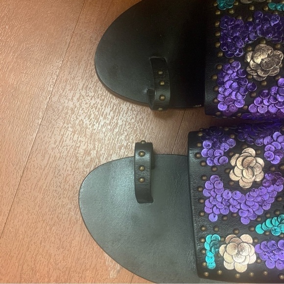 Saks Fifth Avenue Leather Sandals - Picture 3 of 8